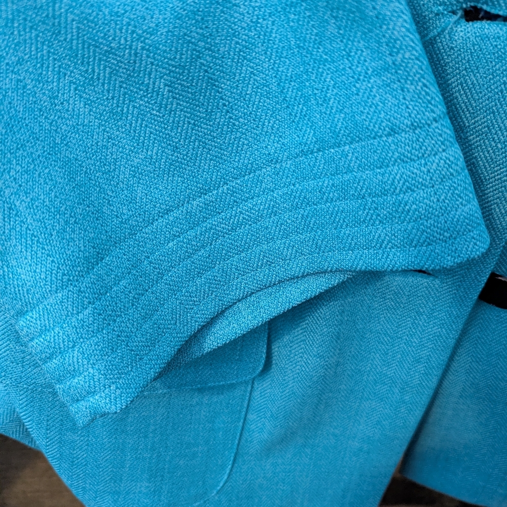 Perceptions Blue Women's Jacket Set - Picture 5 of 5